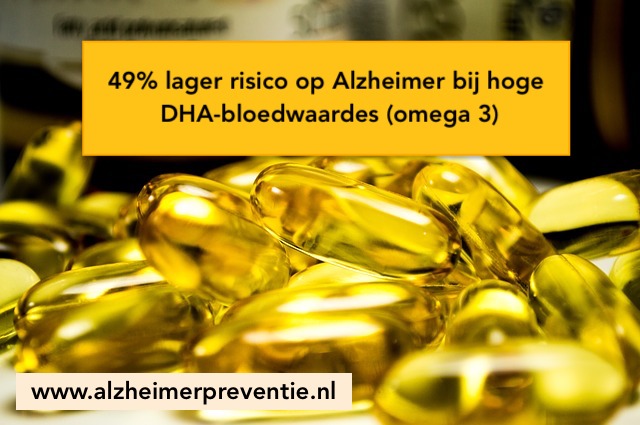 49% Lager Alzheimer risico bij meer DHA (omega 3) in je bloed